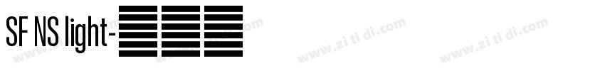 SF NS light字体转换